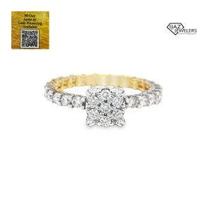 10K Gold 2.76 CTW Ladies Diamond Ring