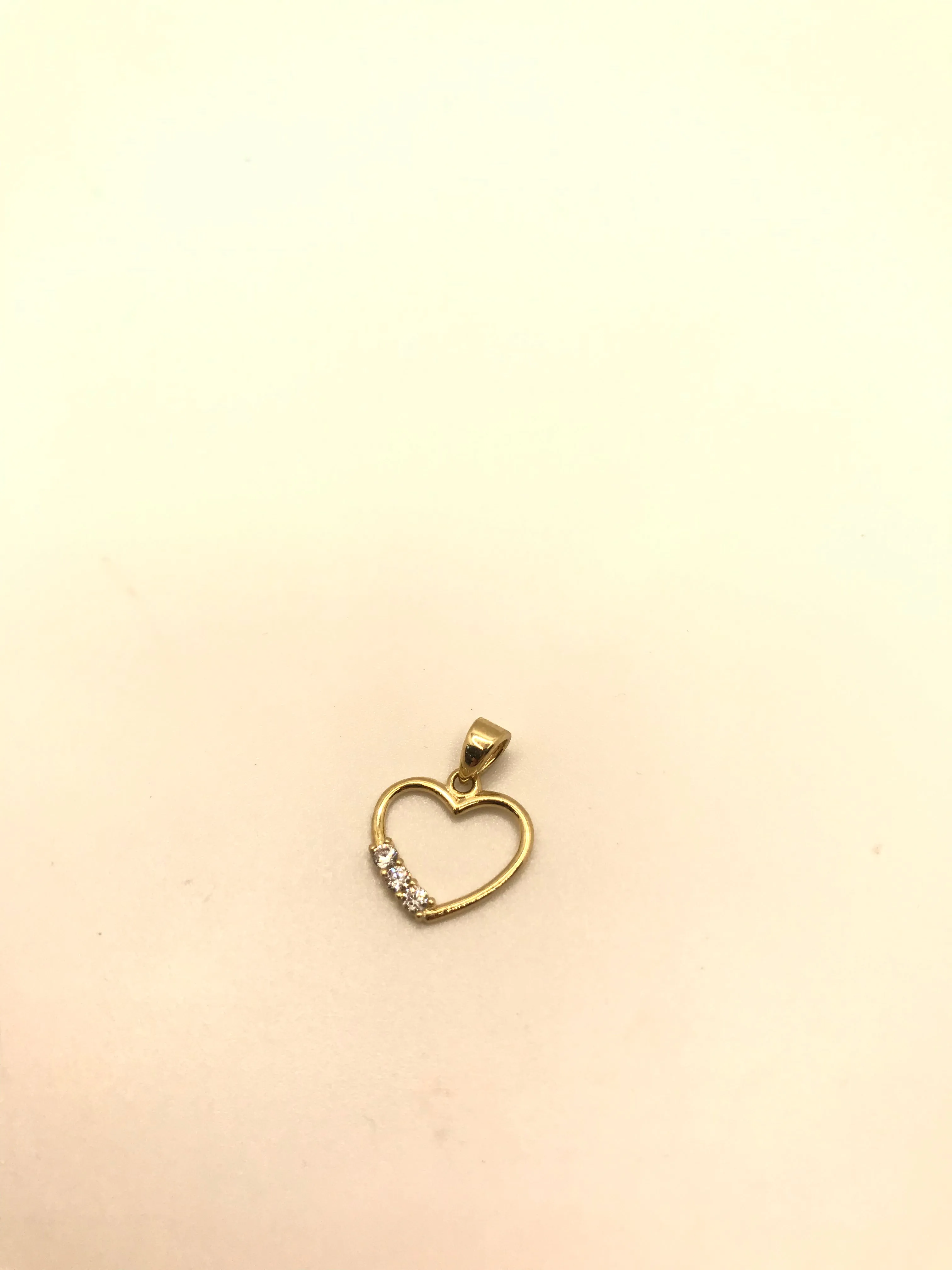 10k gold heart pendant
