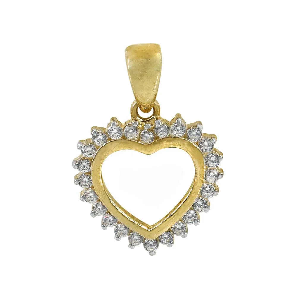 10k gold heart pendant