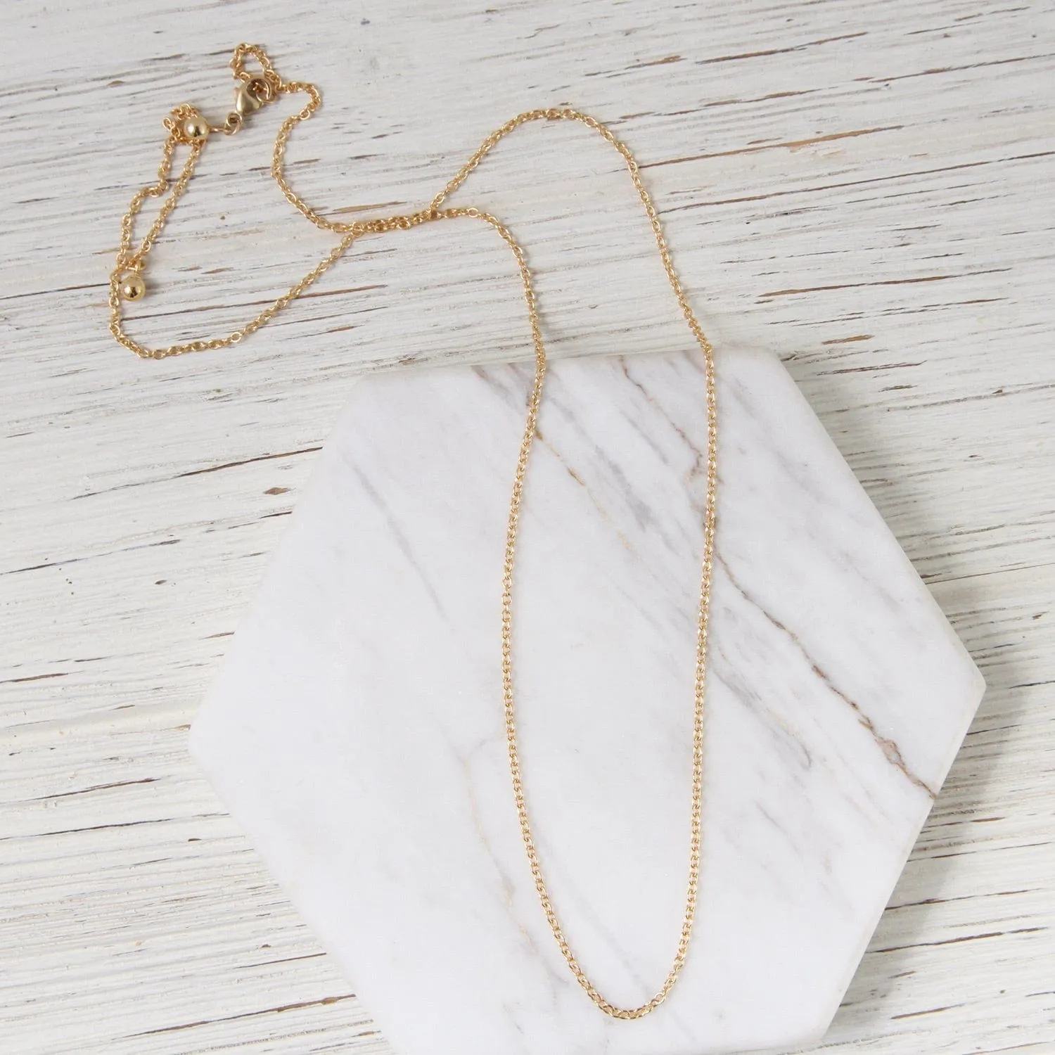 1.3mm Gold Filled Adjustable Cable Chain