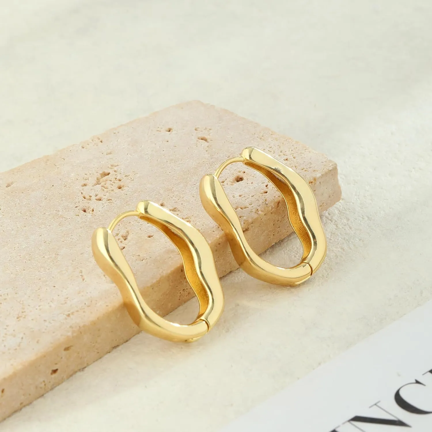 14K Gold/Silver Hoop/Dangle Earrings Dainty Hypoallergenic Jewelry, Trendy Lightweight Accessories for Women Valentines Mother's Day Birthday Thanksgiving Day Gifts