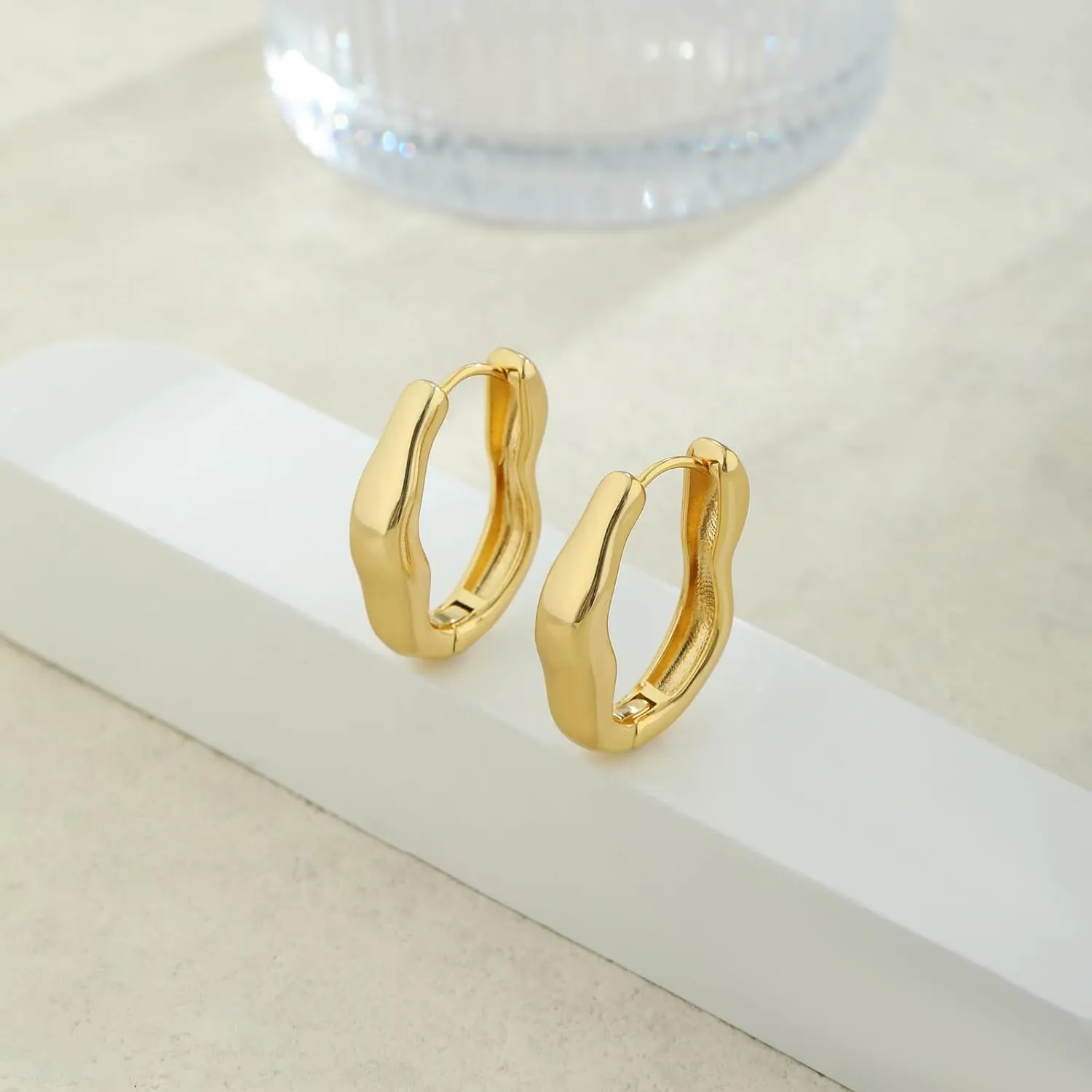 14K Gold/Silver Hoop/Dangle Earrings Dainty Hypoallergenic Jewelry, Trendy Lightweight Accessories for Women Valentines Mother's Day Birthday Thanksgiving Day Gifts