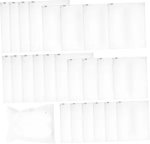 24pcs Travel Garment Bags Zipper Seal Storage Bags for Clothing Socks and Luggage Organization Frosted Transparent Design for Easy Access and Protection Water and Damage