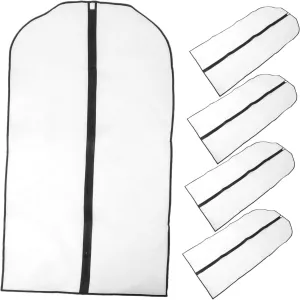 5pcs Dust Bag Garment Bag Single Garment Clear Bag Clothes Bags for Closet Storage Hang Garment Storage Bags for Hanging Clothes Clothing Bags for Hanging Clothes Transparent