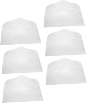 6Pcs Clear Garment Bags for Hanging Clothes Clothing Covers Garment Storage for Closet Organization and Dust Protection