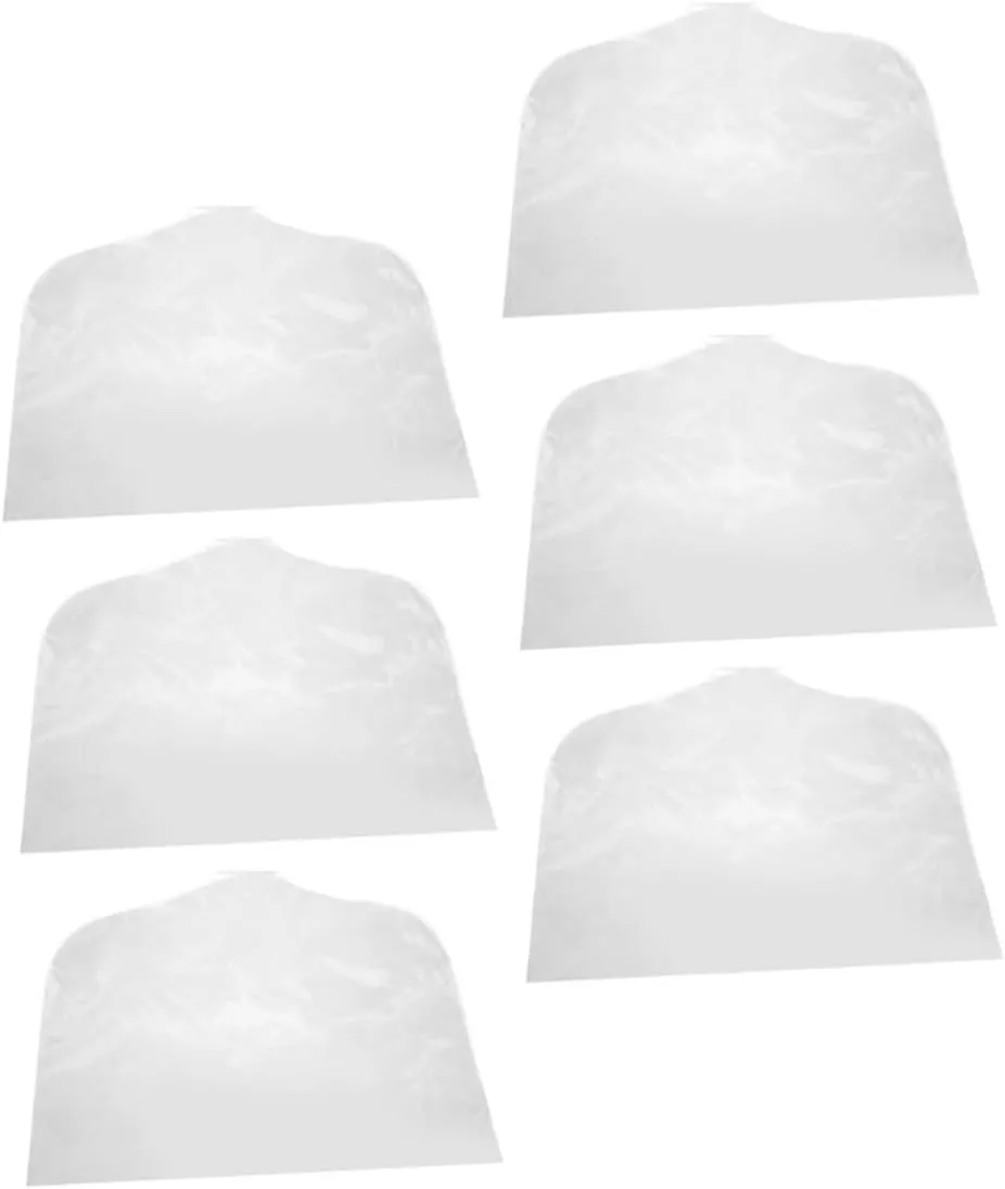 6Pcs Clear Garment Bags for Hanging Clothes Clothing Covers Garment Storage for Closet Organization and Dust Protection