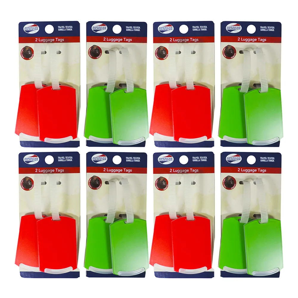 8 Pack Travel Luggage Bag Tags Suitcase Baggage Name ID Address Label Waterproof