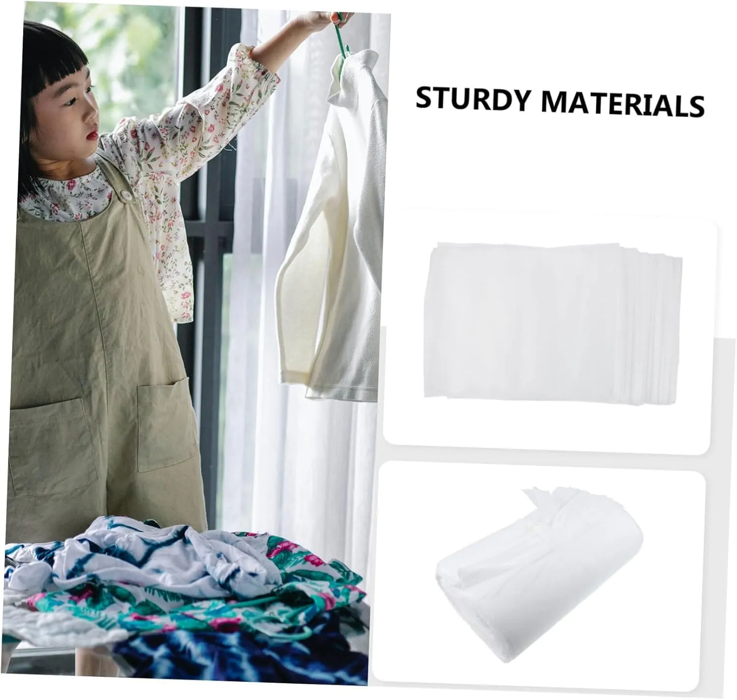 Alipis 100pcs Washable Storing Bags Non-woven Fabric Quilt Storage Bag Blanket Storage