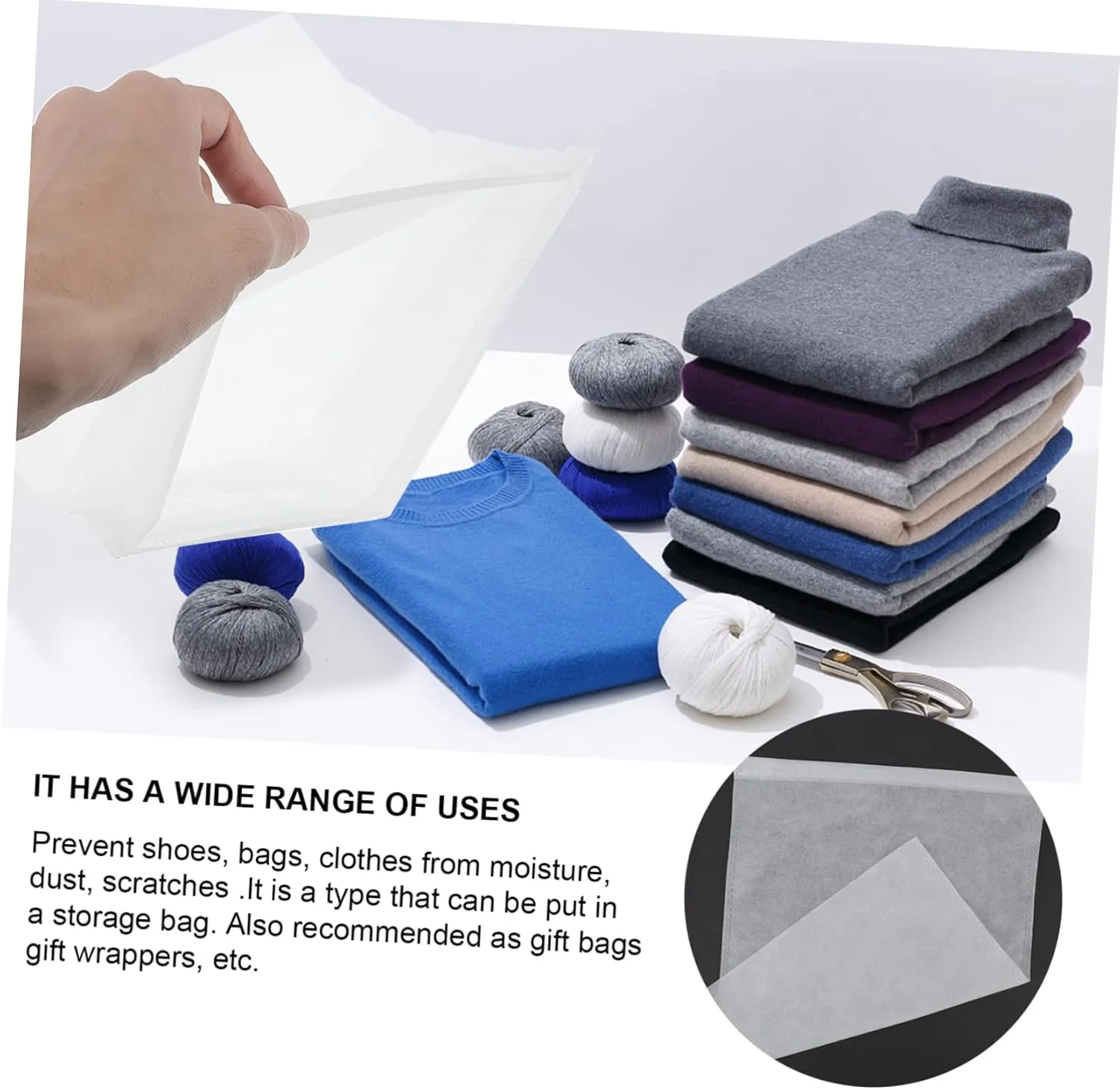 Alipis 100pcs Washable Storing Bags Non-woven Fabric Quilt Storage Bag Blanket Storage