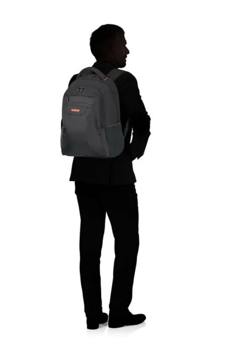 American Tourister Work Laptop Backpack 43.9cm/17.3| Black/Orange