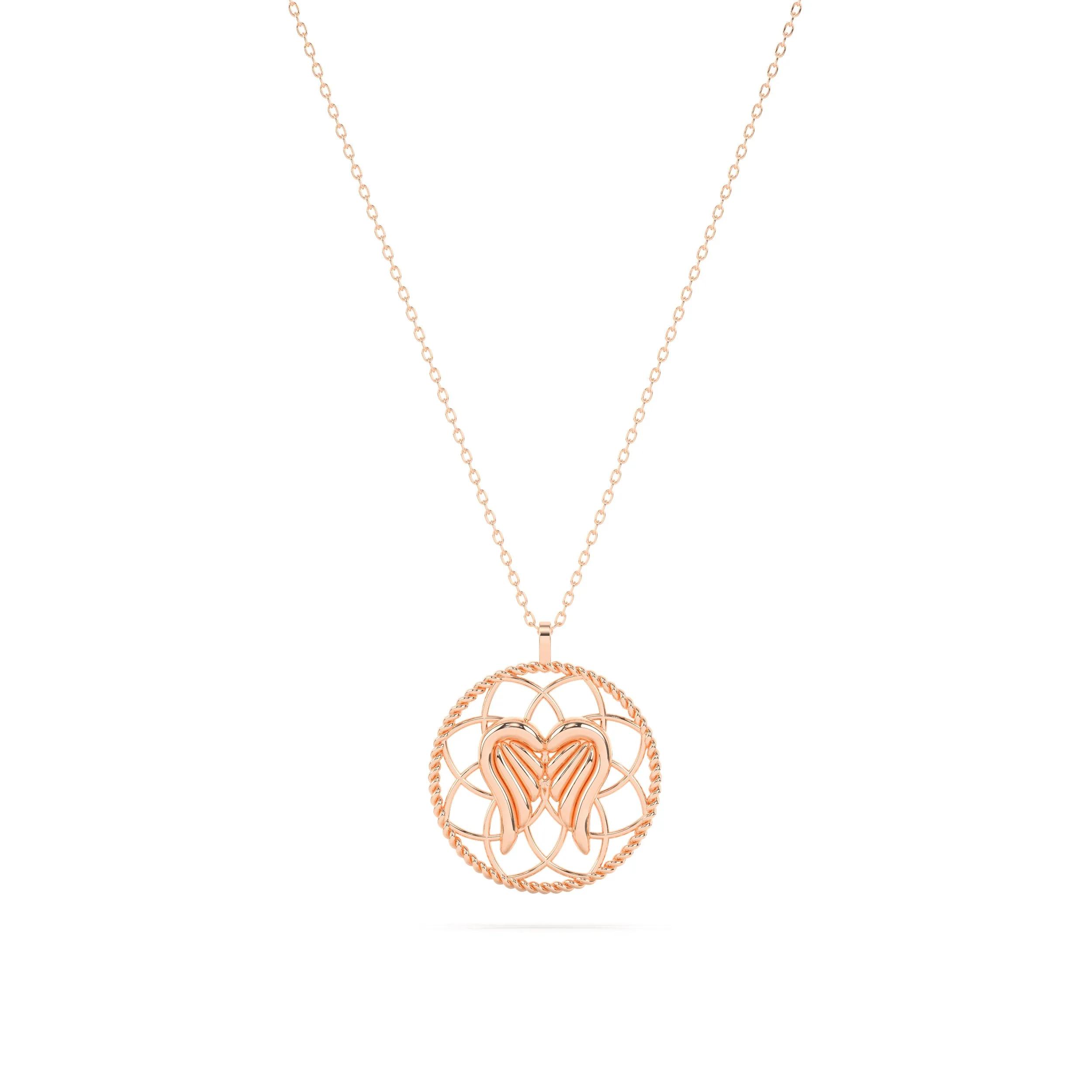 Angel Wing Halo Necklace