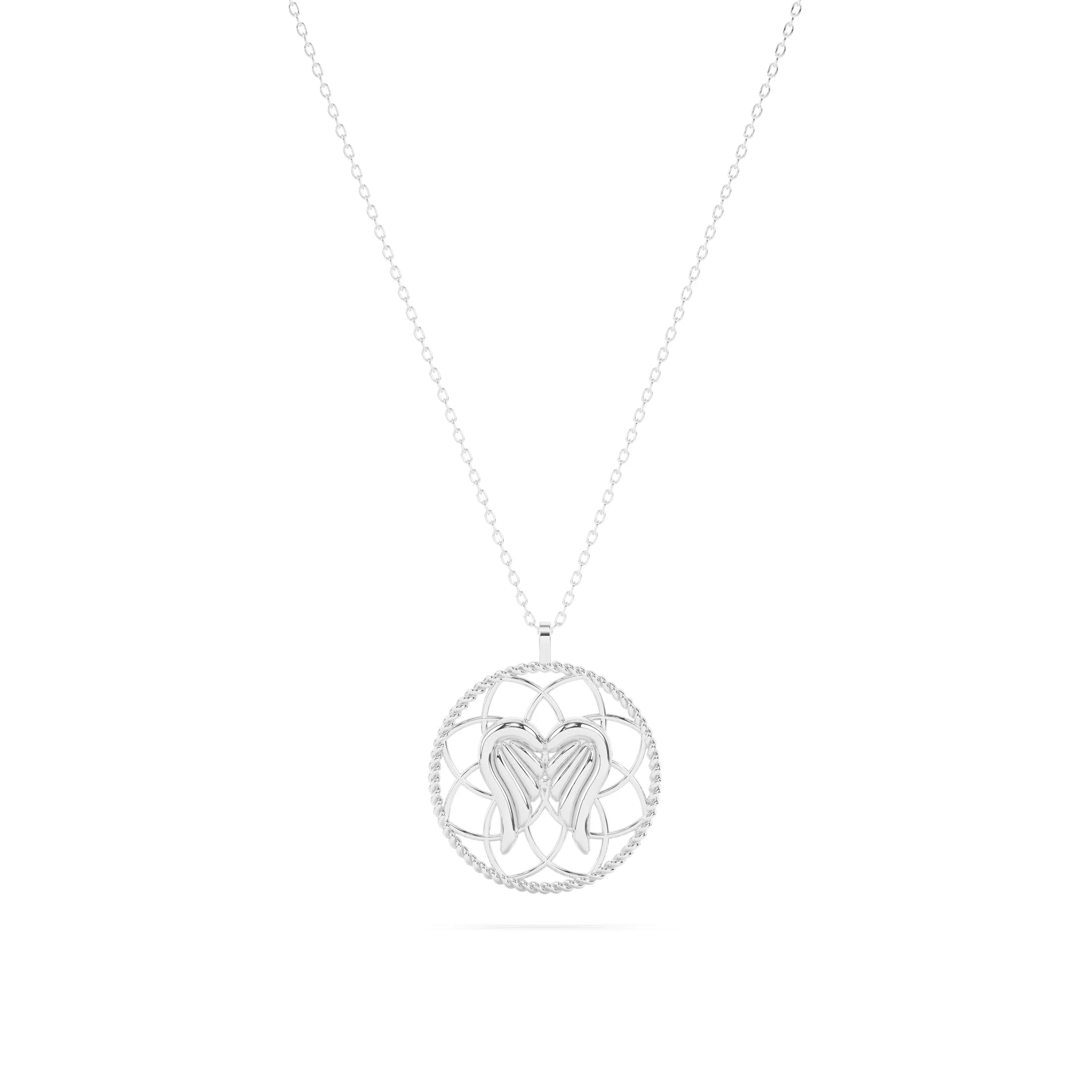 Angel Wing Halo Necklace