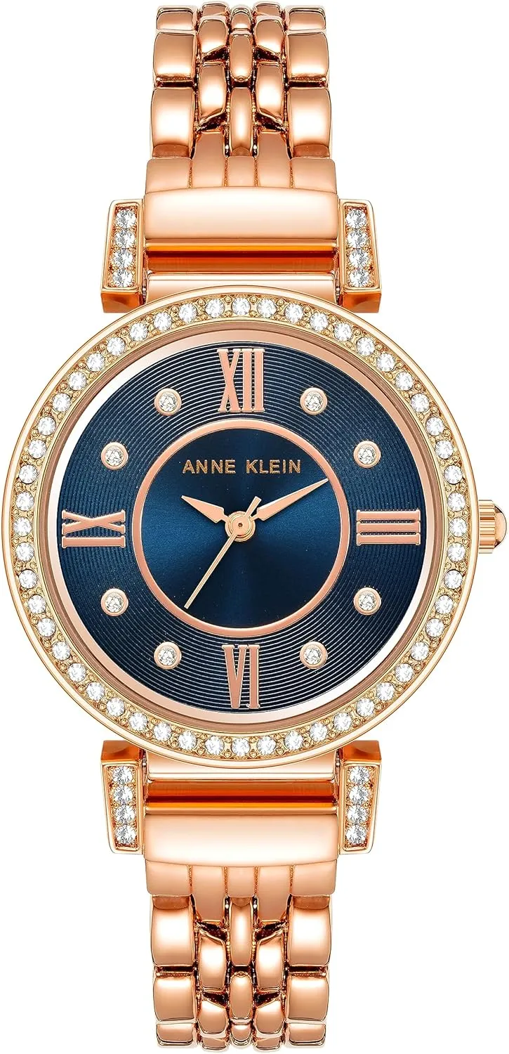 Anne Klein Women's Premium Crystal Accented Bracelet Watch, AK/2928
