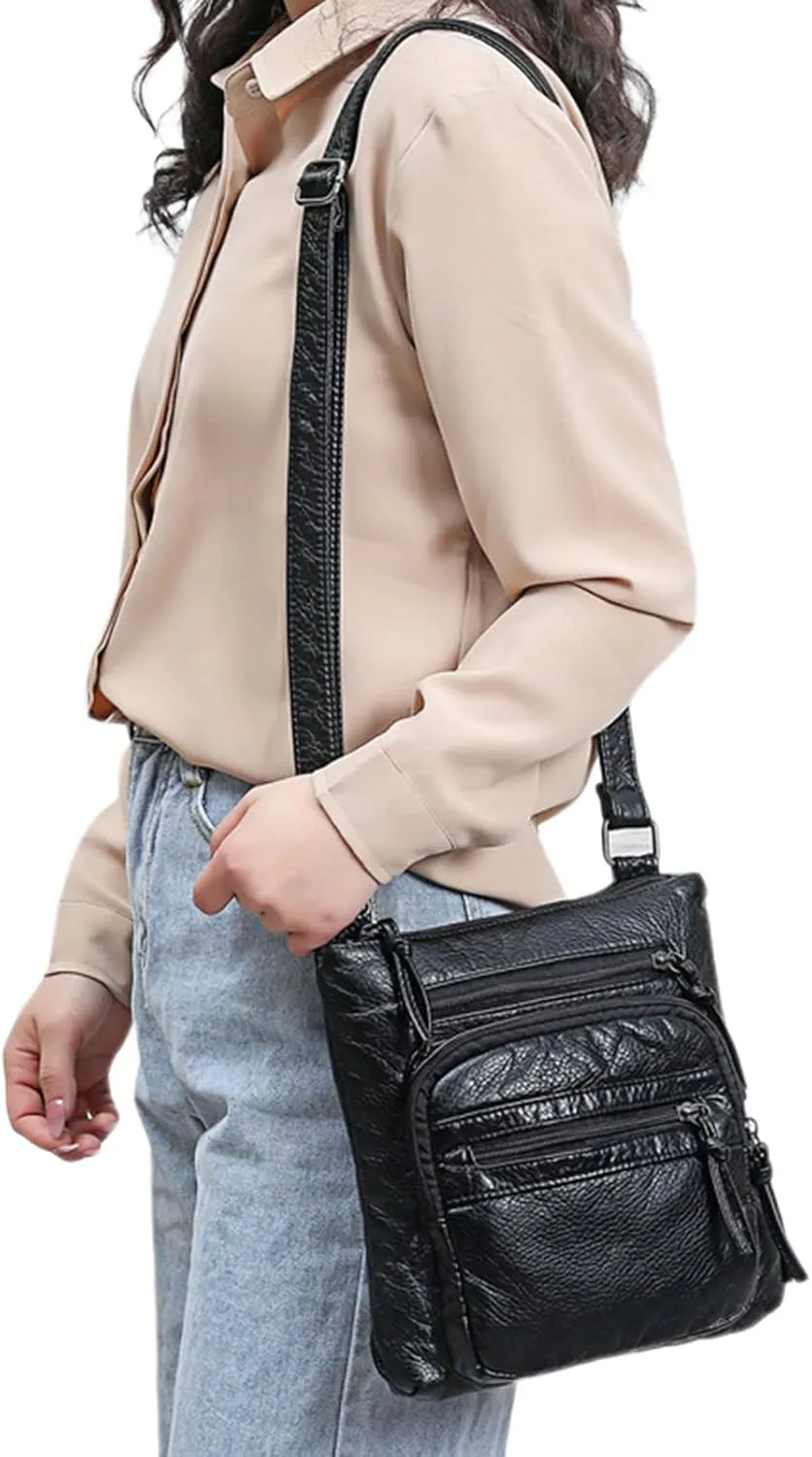 Anti Theft Shoulder Bags for Woman Retro Studded Crossbody Bags Small Shoulder Purses Temperament Clutch Purse(Black)