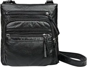 Anti Theft Shoulder Bags for Woman Retro Studded Crossbody Bags Small Shoulder Purses Temperament Clutch Purse(Black)