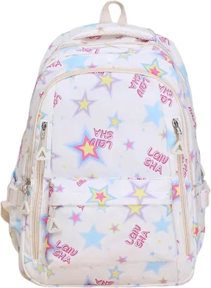 Backpack Purse for Women Medium Size Letter Purse Mobile Phone Messenger Bags Fashion Bags for Travel Work Gift(White)