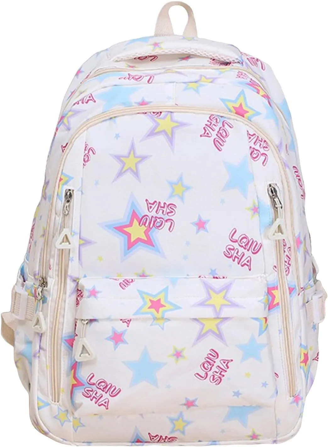Backpack Purse for Women Medium Size Letter Purse Mobile Phone Messenger Bags Fashion Bags for Travel Work Gift(White)