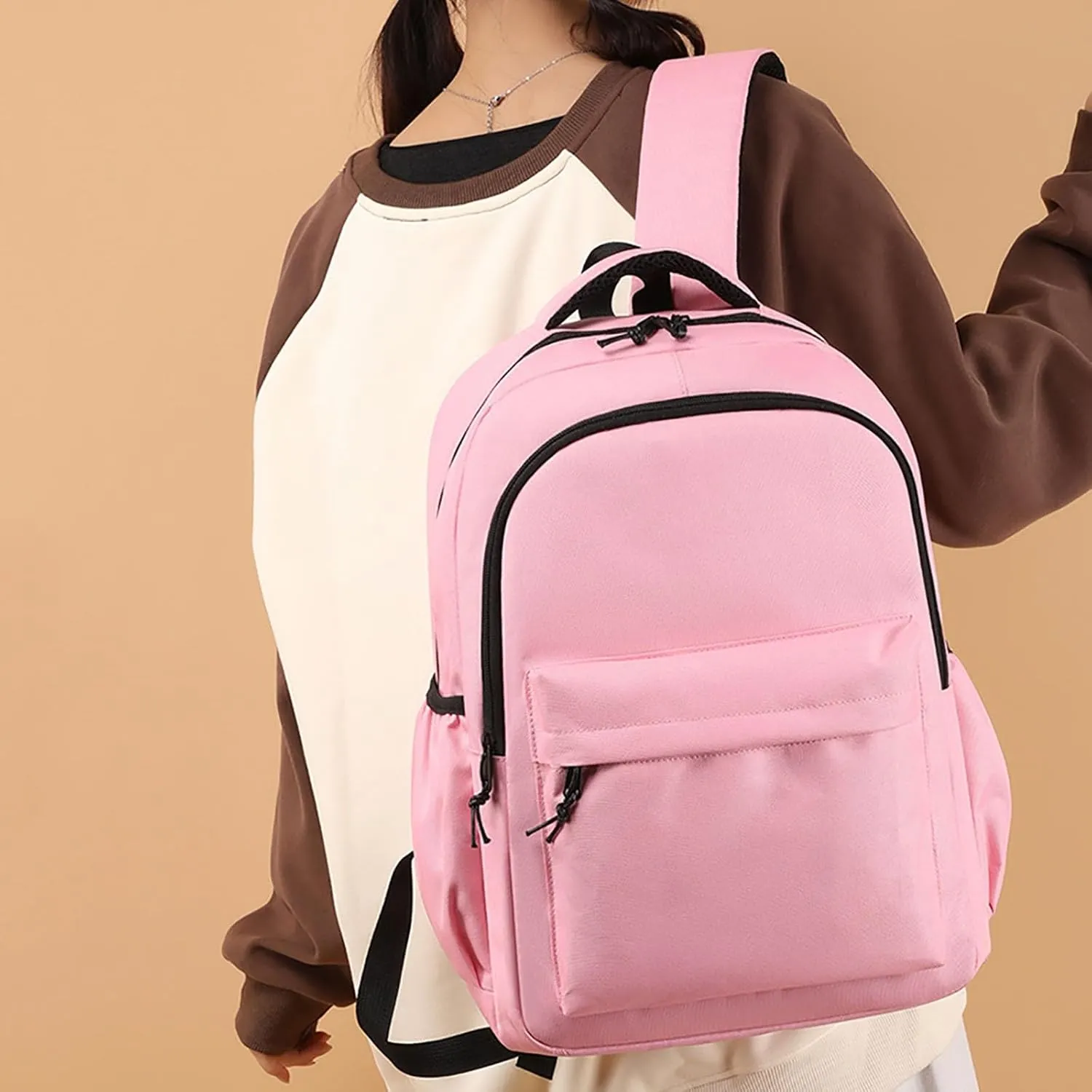 Backpack Purses for Women Lightweight Small Casual Daily Travel Backpacks Fashion Soft Leather Outdoor Backpack(One Size)
