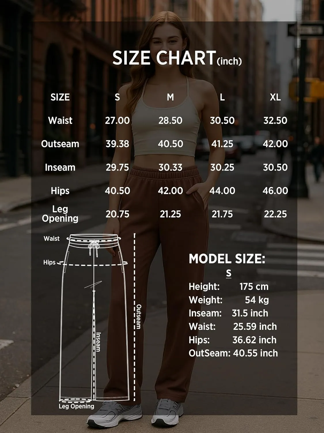 Baggy Sweatpants for Women, Comfy Straight Wide Leg Fleece Elastic Waist, Women's Workout Casual Lounge Ladies Pants