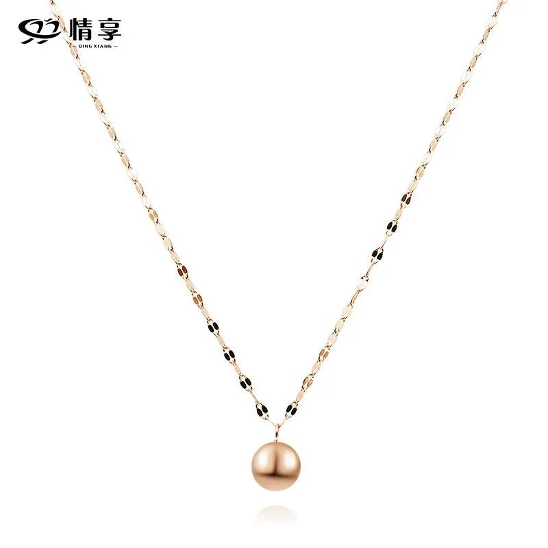 Ball Drop Dainty Chain Necklace