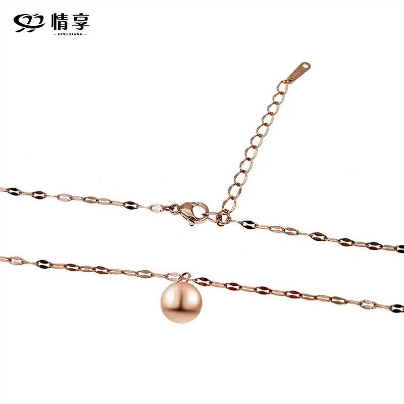 Ball Drop Dainty Chain Necklace