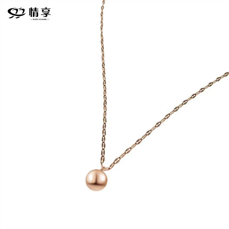 Ball Drop Dainty Chain Necklace