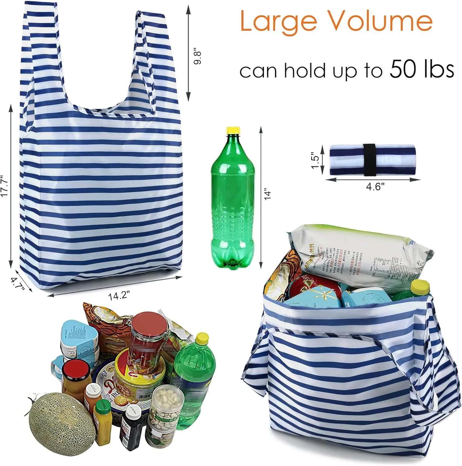 BeeGreen Reusable Grocery Shopping Bags Groceries Totes 12 Pack 50LBS Foldable Fashion Bags w small bag Geometry Large Grocery Bags w handles Bulk Washable Heavy Duty Polyester Fabric Cloth