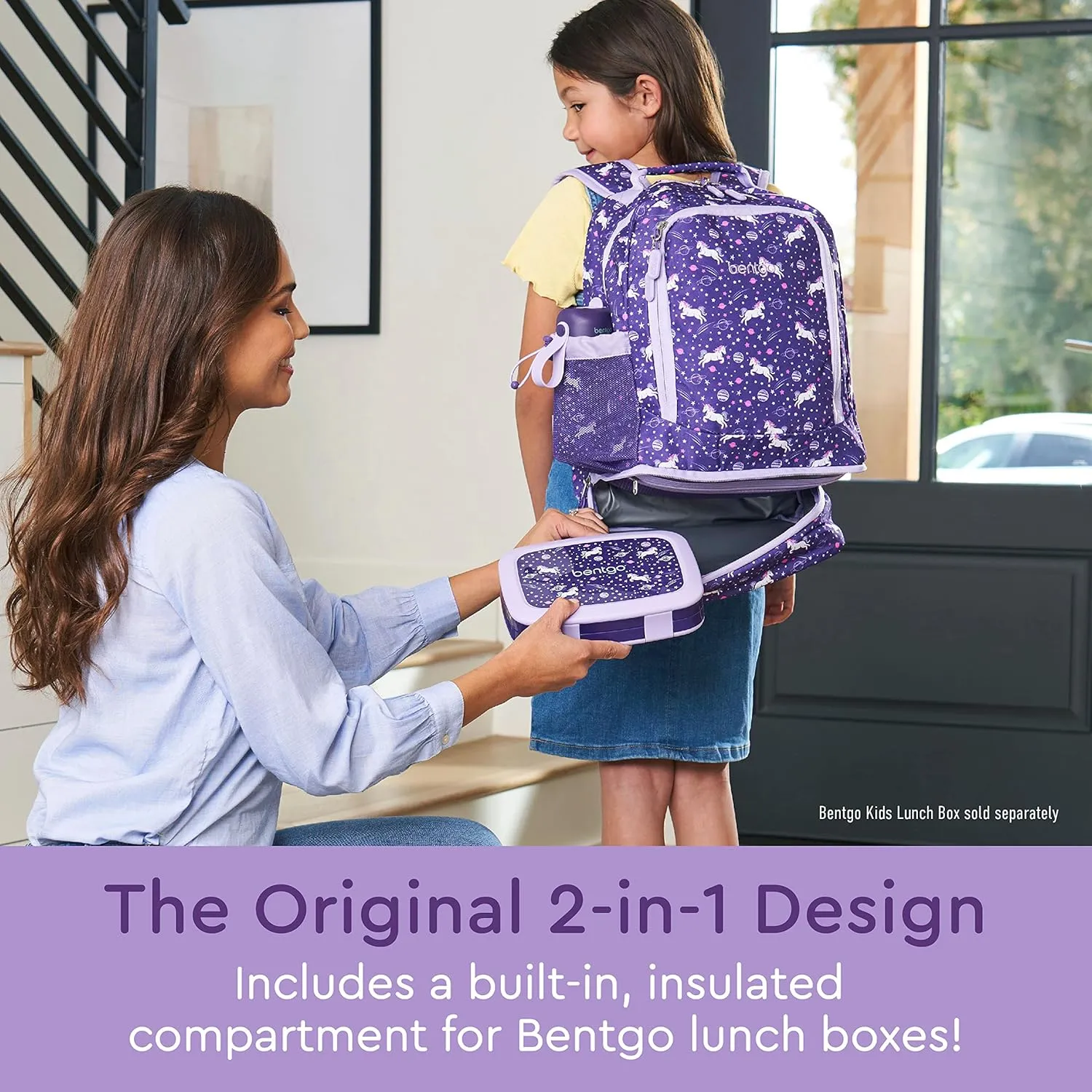 Bentgo Kids Prints 2-in-1 Backpack & Insulated Lunch Bag