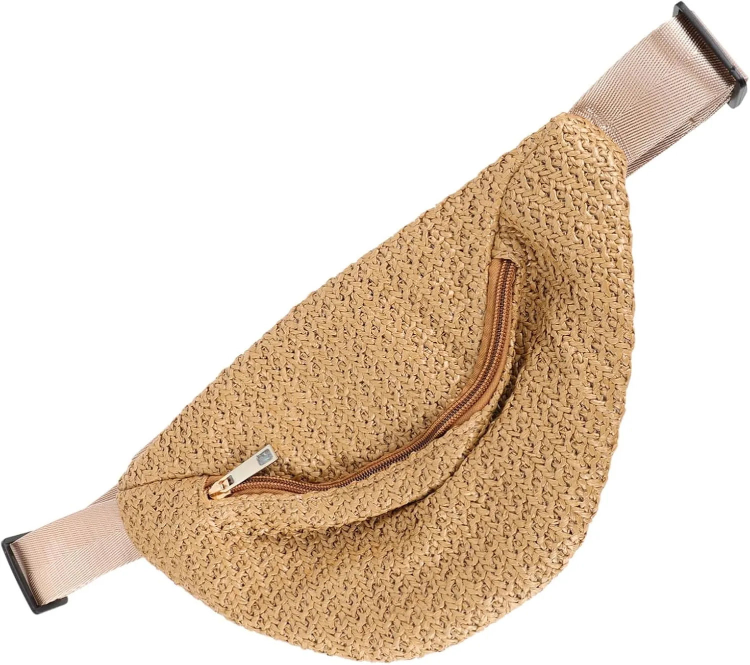 BESPORTBLE Straw Handbag Bag Crossbody Strap Imitation Straw Woven for Outdoor Activities Travel