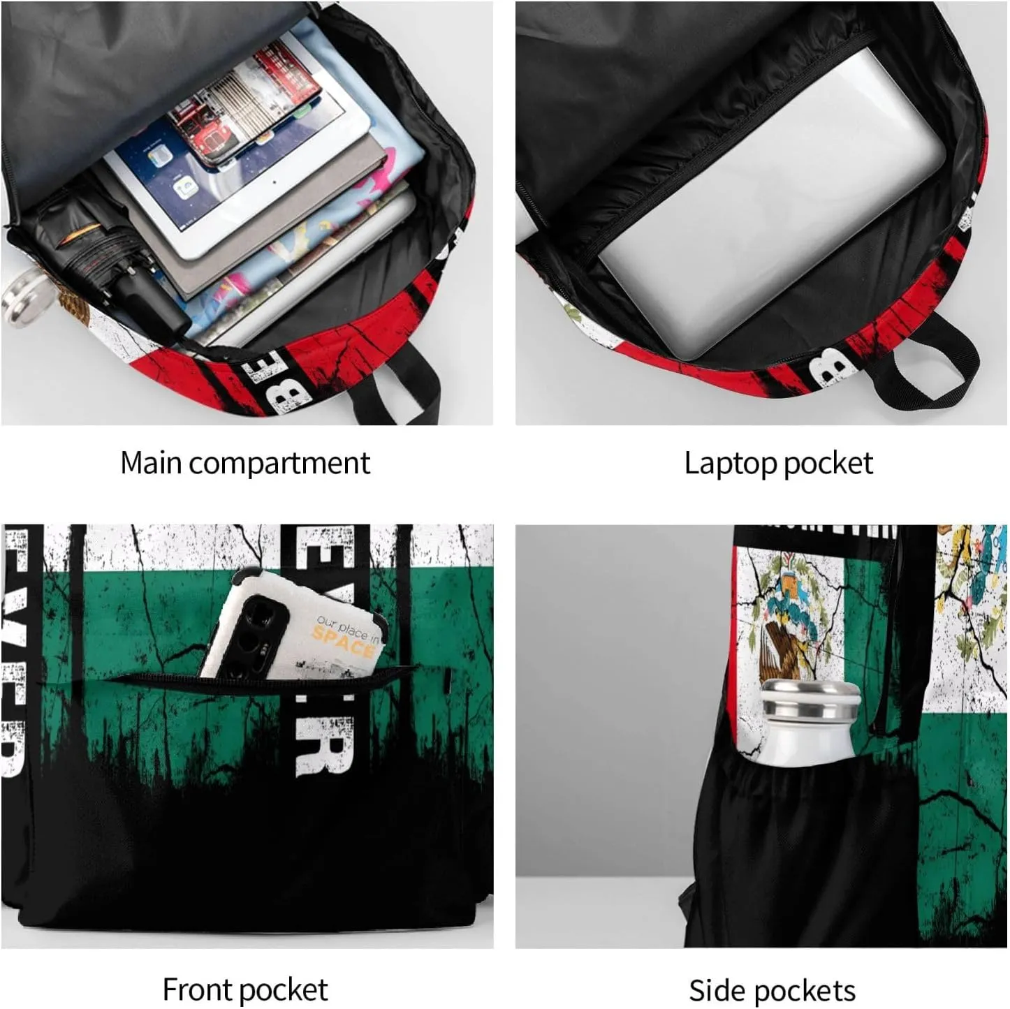 Best Mexican Mom Ever Mexico Flag Laptop Backpack Work Travel Backpacks Business Rucksack Casual Outdoor Daypack with Adjustable Strap Bags for Sports Office Gym Hiking