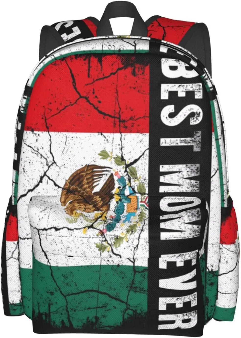 Best Mexican Mom Ever Mexico Flag Laptop Backpack Work Travel Backpacks Business Rucksack Casual Outdoor Daypack with Adjustable Strap Bags for Sports Office Gym Hiking