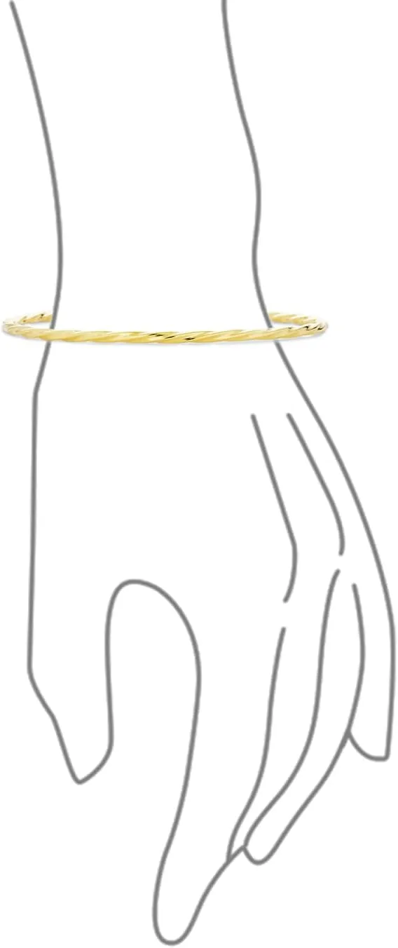 Bling Jewelry Simple Stacking Interlocking Tri Color Twist Multi Bangle For Women Teen Bracelets Round Rose Gold Silver Plated