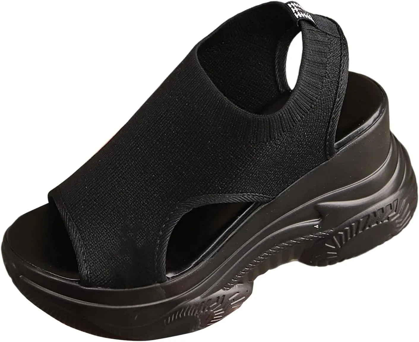 Breathable Fish Head Beach Shoes Korean Version Of The Bottom Solid Color Footwear Fashion Furry Slipper Sandals Women
