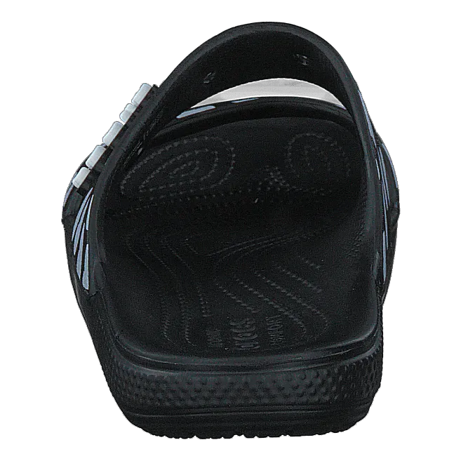 Classic Heart Print Sandal Black / White