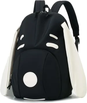 Cute Funny Dog Shape Backpack for Women Men Large Big Capacity Weekend Backpack Nylon Lightweight Travel Daypack for Gift Black