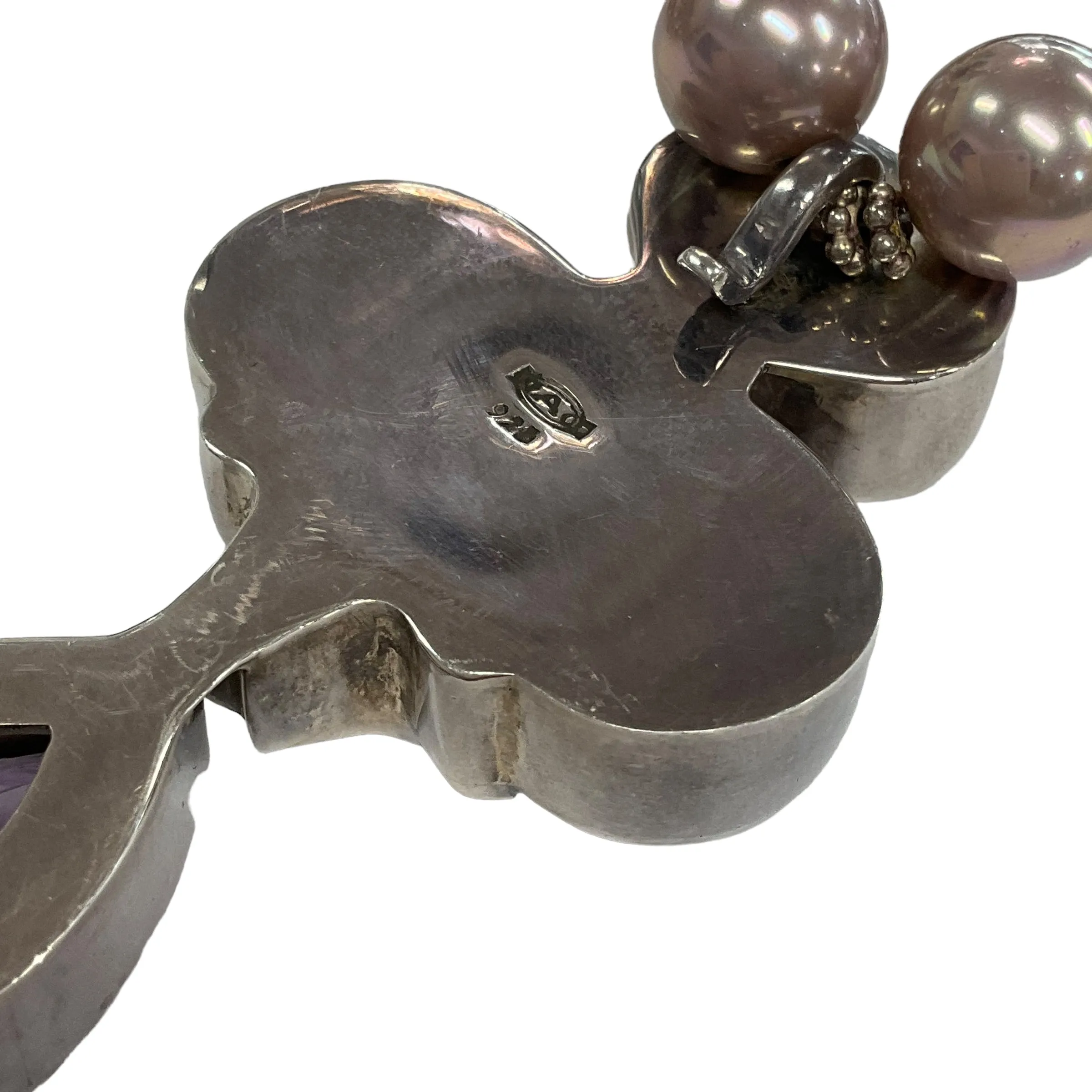 DAC Deborah Armstrong Pearl & Amethyst Necklace