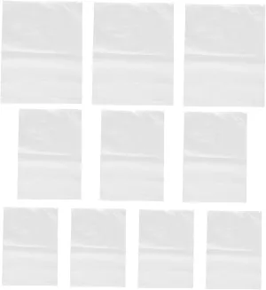 Didiseaon 10Pcs Zipper Sealed Travel Storage Bags for Clothing Luggage Organizers for Socks Underwear and Garments Transparent Packing Pouches