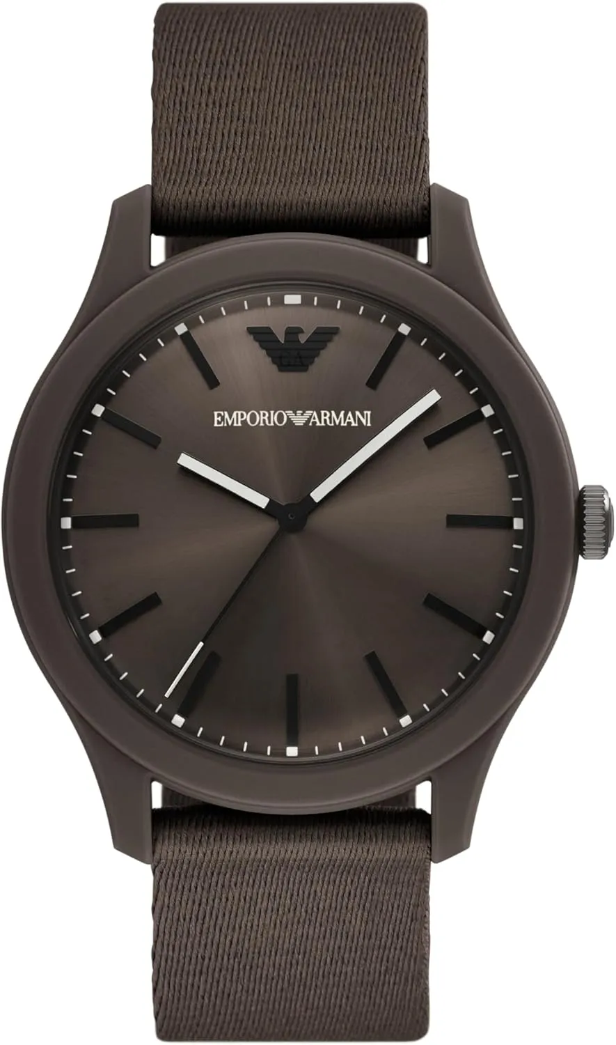 Emporio Armani Men's Three-Hand Leather Watch