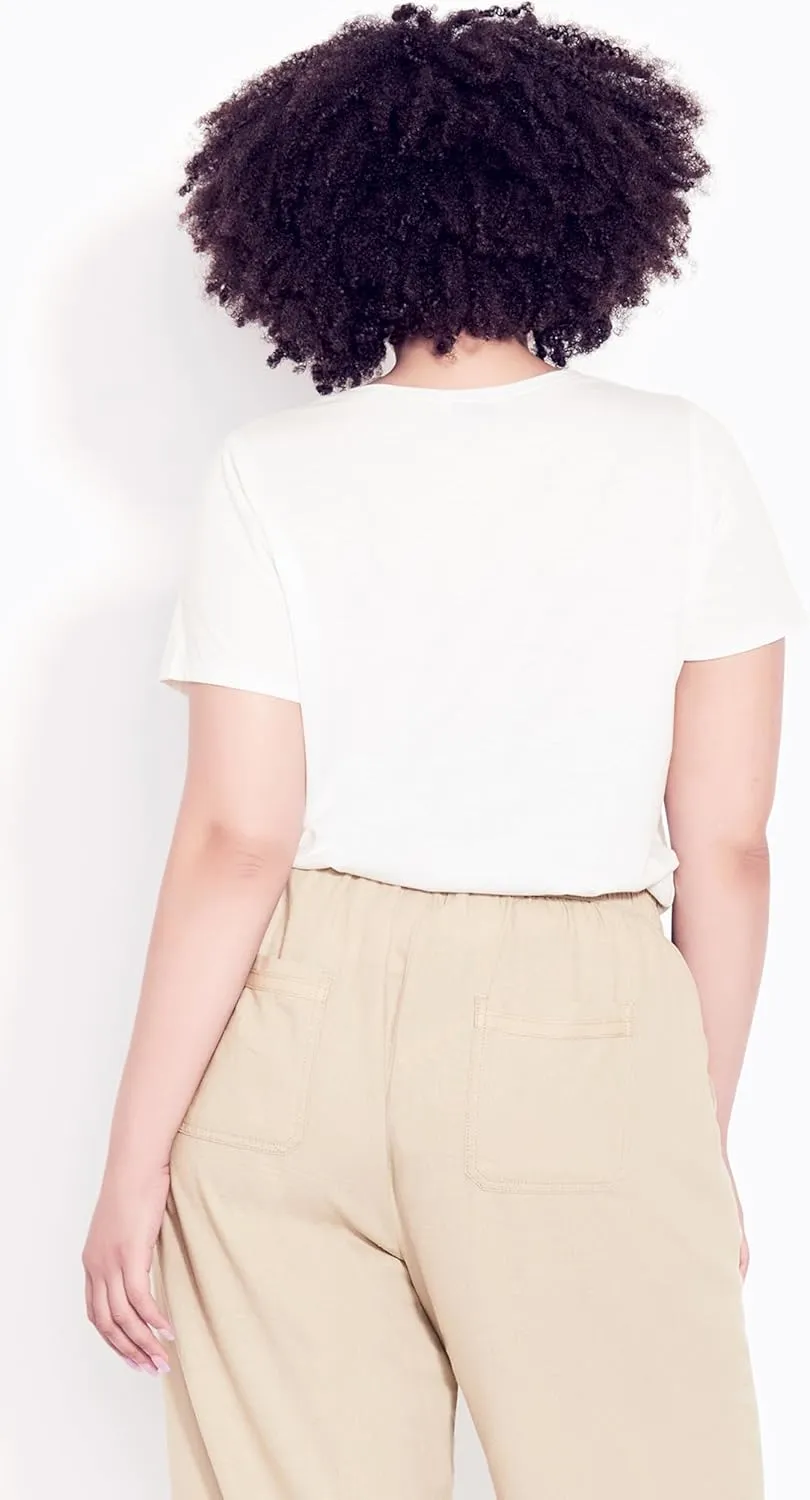 EVANS Unisex Kid's Plus Size Crop Linen VISC