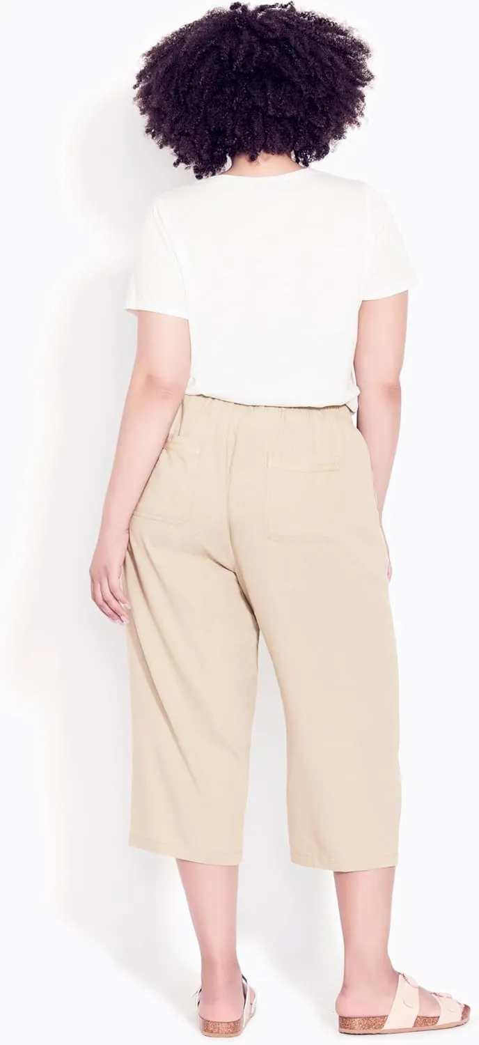 EVANS Unisex Kid's Plus Size Crop Linen VISC
