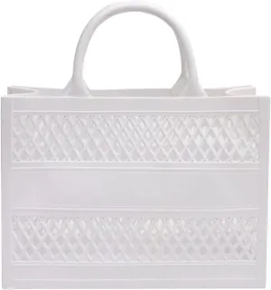 Fashion Big Capacity PVC Shopping Tote Bag Rubber Silicone Beach Bag Go Power Sports Clutch Shoulder Messenger Bags