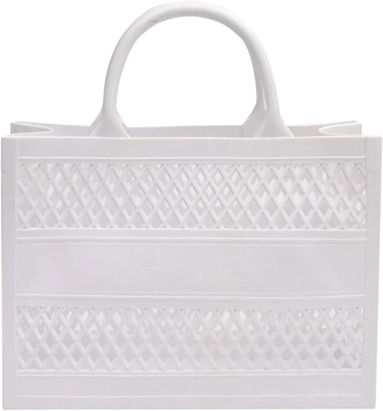 Fashion Big Capacity PVC Shopping Tote Bag Rubber Silicone Beach Bag Go Power Sports Clutch Shoulder Messenger Bags