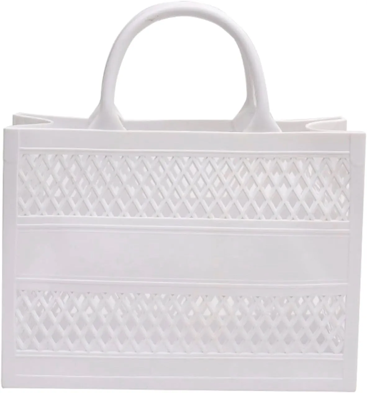 Fashion Big Capacity PVC Shopping Tote Bag Rubber Silicone Beach Bag Go Power Sports Clutch Shoulder Messenger Bags
