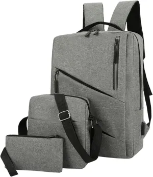 Fashion Cloth Canvas Backpack for Women Casual Daypack with Anti-Theft Back Pocket Purse Necessities for Women(Grey)