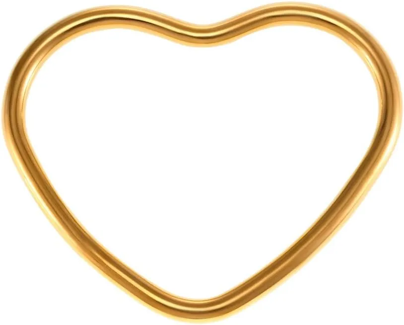 Fashion Heart Cuff Bracelet for Women Minimalist Stainless Steel Hollow Hearts Large Cuffs Bangle Bracelets Statement Bangles Bohemian Jewelry