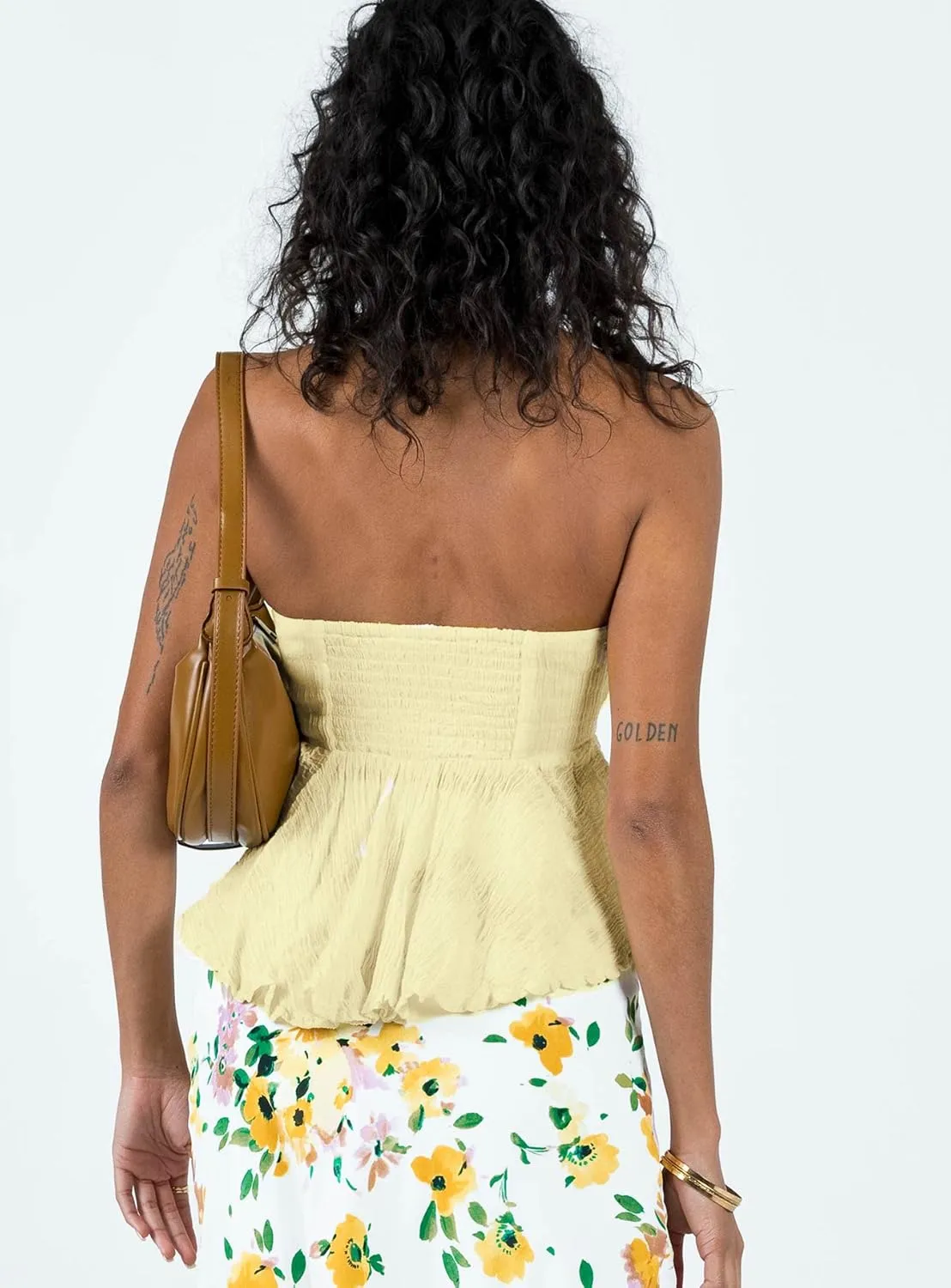 Flowy Tube Tops for Women Y2k Strapless Backless Tube Top Ruffle Off Shoulder Bandeau Tops Going Out Tops Streetwear