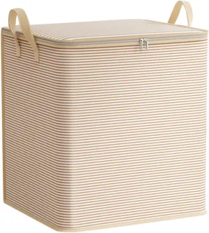 Foldable Closet Organizers and Storage with Sturdy Handle & Zipper Moving Bags Under Bed Storage Containers Clothing Storage Organizer Large Storage Bags for Blankets, Closet, Bedding, Comforter