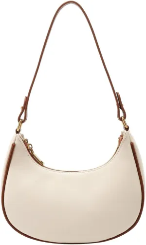 Foldie Crossbody Bags for Women Retro Studded Crossbody Bags Small Shoulder Purses Retro Clutch Underarm Purse(Beige)