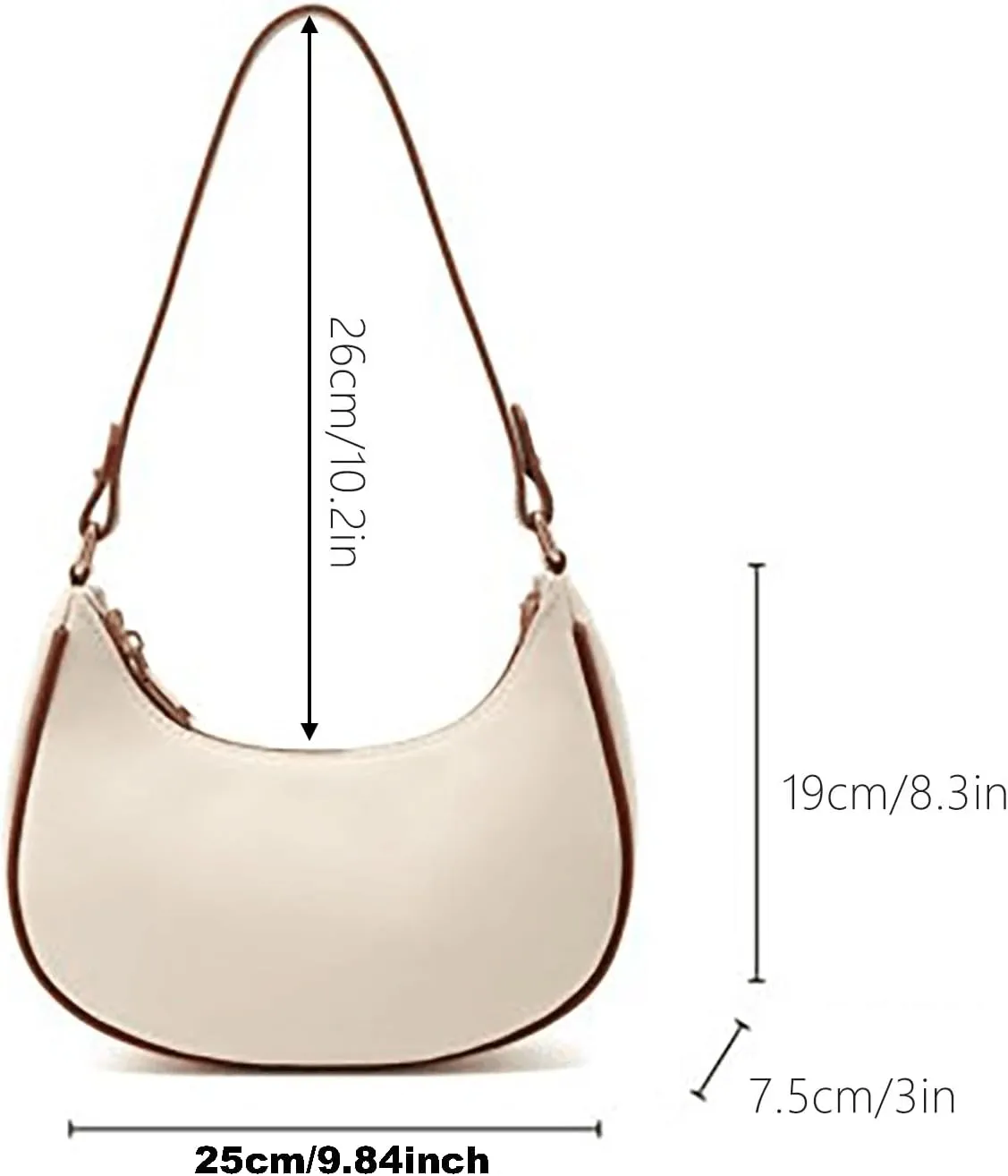 Foldie Crossbody Bags for Women Retro Studded Crossbody Bags Small Shoulder Purses Retro Clutch Underarm Purse(One Size)