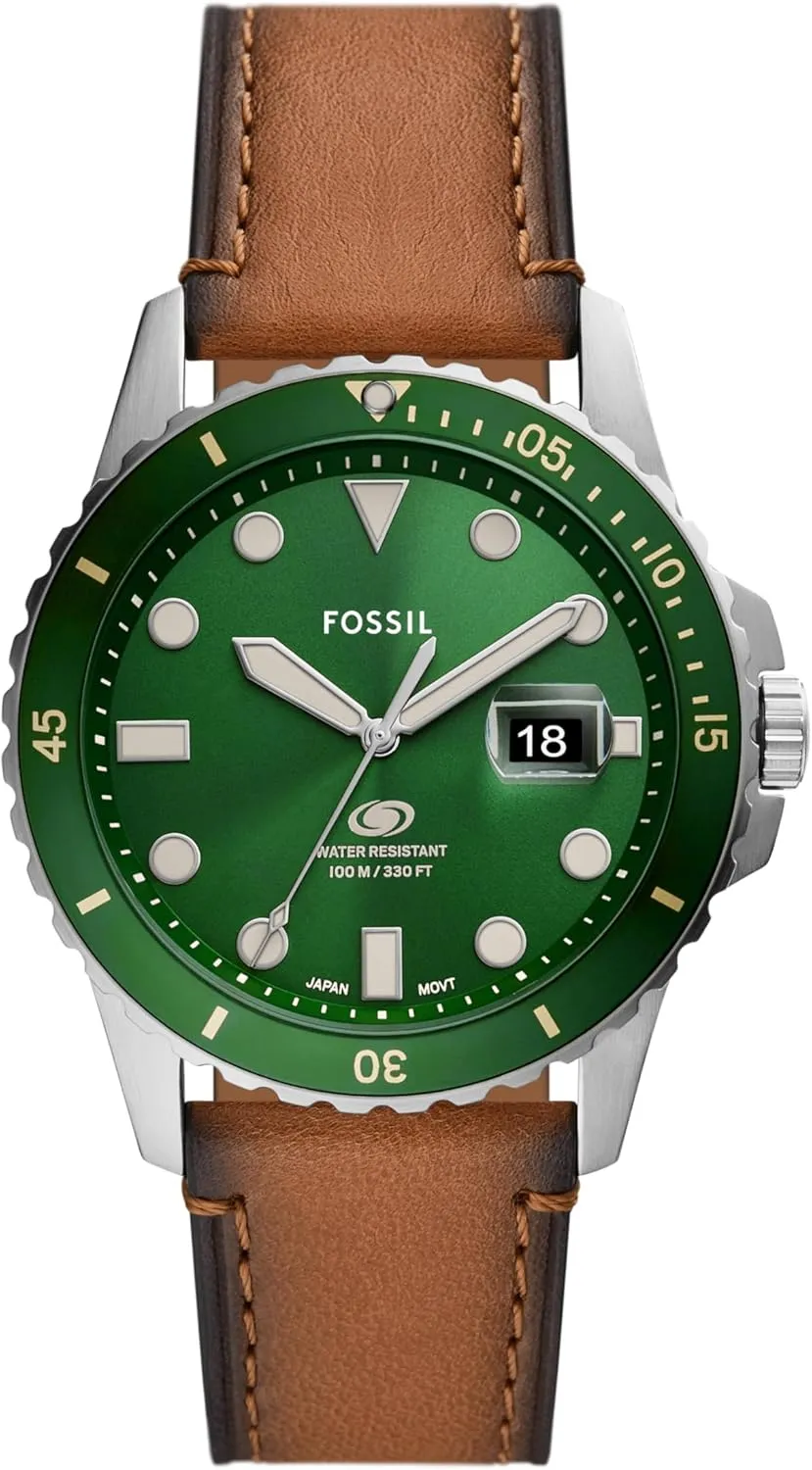 Fossil Men's Blue Quartz Stainless Steel Three-Hand Watch